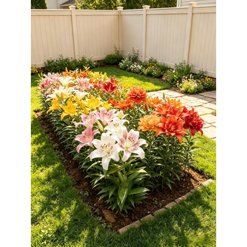 100pcs Lily seeds for planting, with beautiful flowers. Suitable for cut flowers, gardening, outdoor, and potted planting.