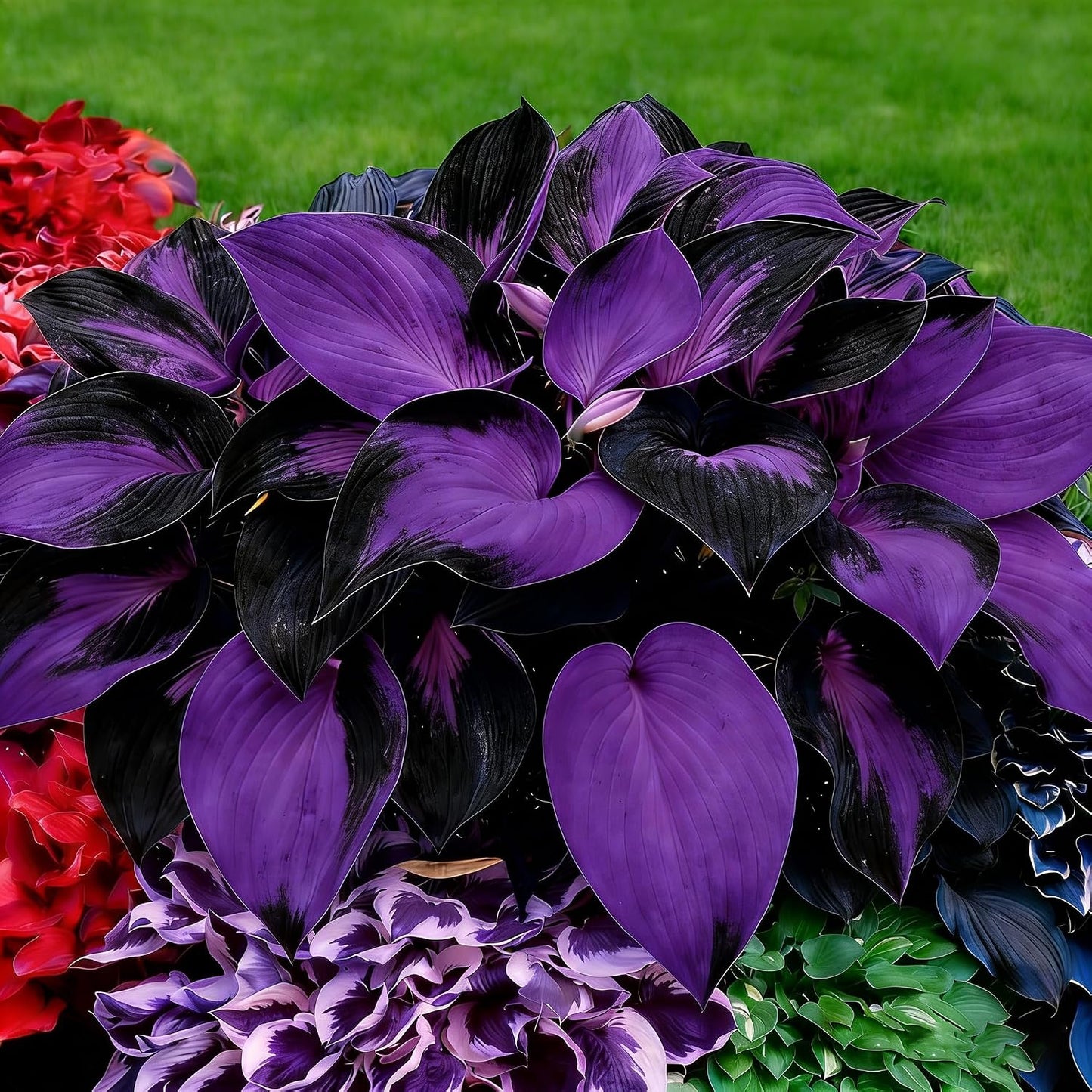 Hosta Seeds for Planting 90Pcs Perennial Hosta Flower Seeds, Non-GMO Heirloom Long Blooming Plants Shaded Entry Pathway Flowers for Garden Outdoors