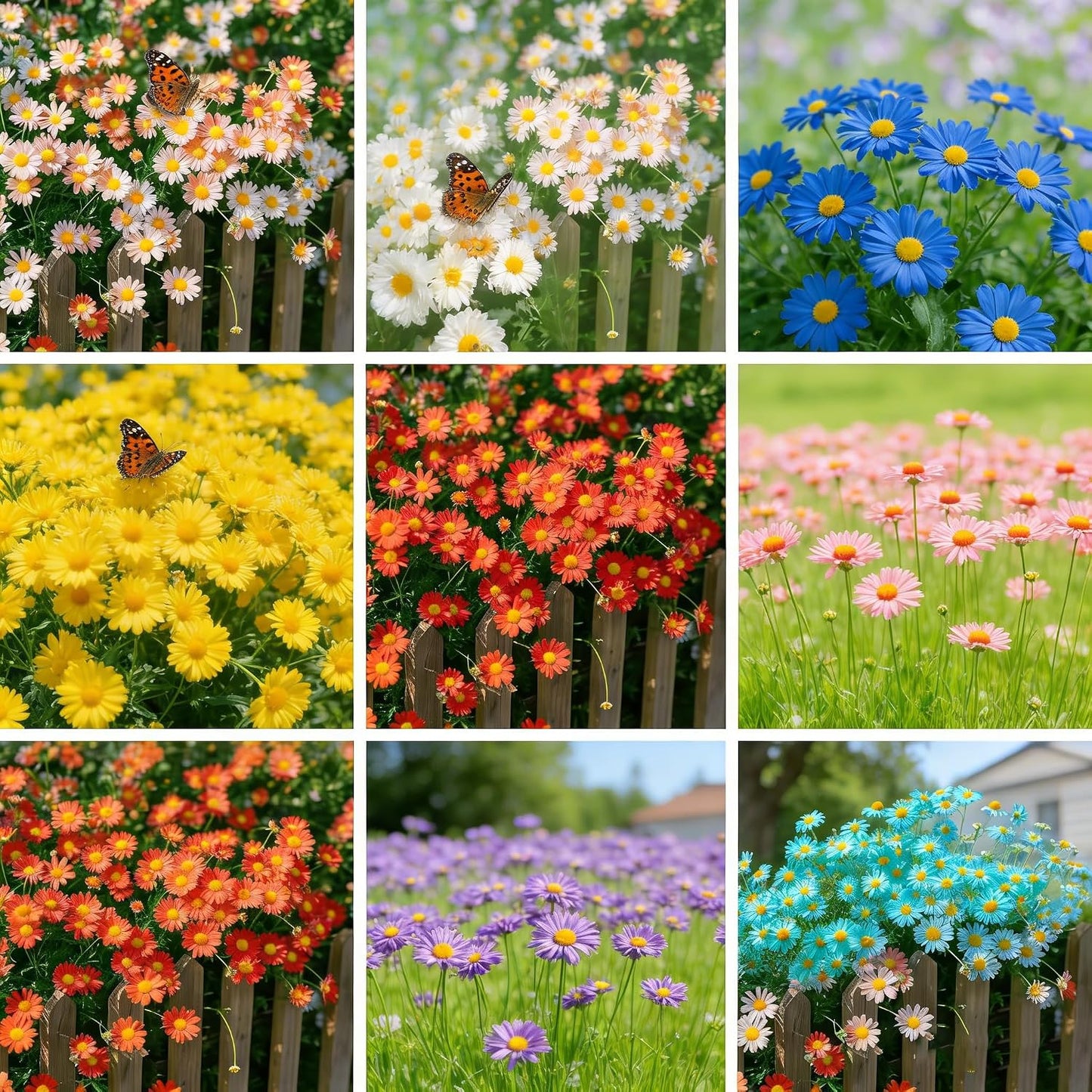 1000Pcs Mix Daisy Seeds possess resilient growth traits for stable ornamental display across growing seasons