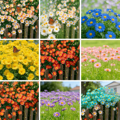 1000Pcs Mix Daisy Seeds possess resilient growth traits for stable ornamental display across growing seasons