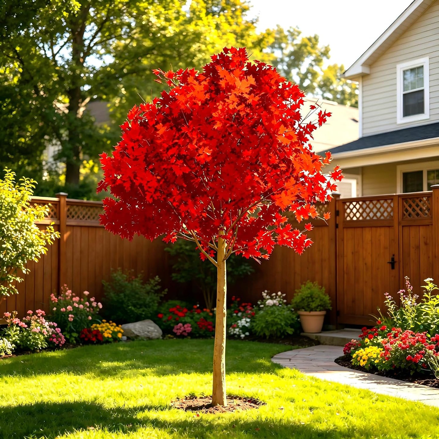 41Pcs Red Maple Seeds for Planting, Acer rubrum Native Fall Color Tree, Non-GMO Heirloom for Shade and Specimen Plantings