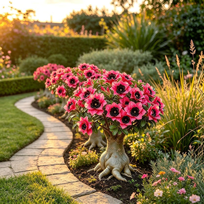25pcs Desert Rose seeds | Low Maintenance Flowering for Indoor & Outdoor Home Garden