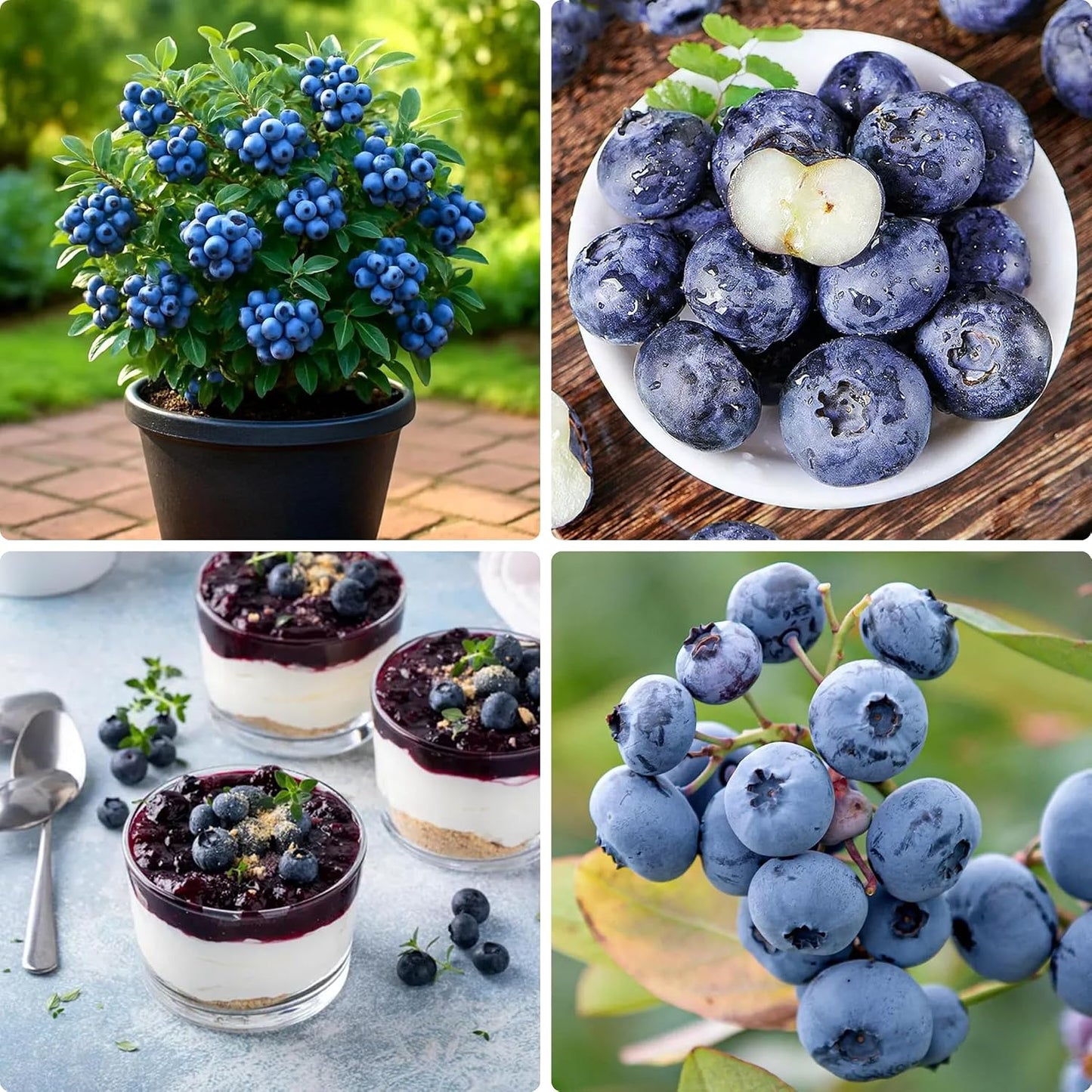 487Pcs Blueberry Seeds for Planting, Non-GMO Blueberry Seed, Fruit Tree Seeds, Heirloom Berry Seed for Gardens and Containers
