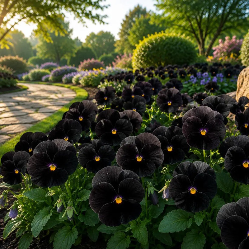 110pcs Pansy Seeds Suitable For Planting In Partial Shade Garden Locations