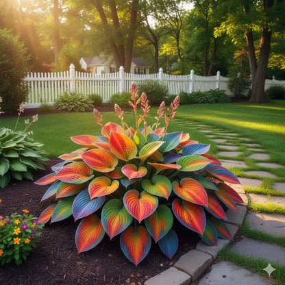 100pcs Hosta Seeds Mix for Planting, Mixed Colors,Dual Use for Ground Cover & Pots, Create Cool Shaded Garden Outdoor