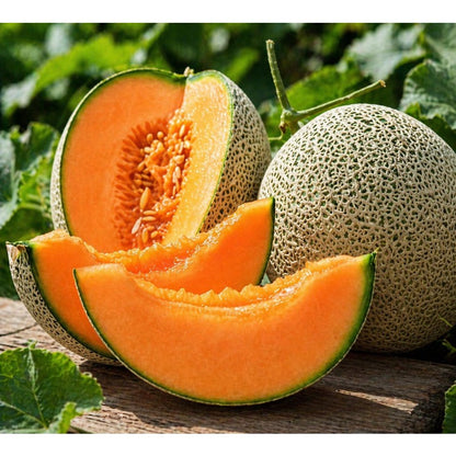 20Pcs Cantaloupe Seeds Easy to Maintain ideal for long term fixed ground planting in garden beds and open cultivation spaces
