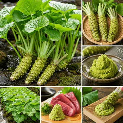 200pcs Wasabi Seeds for Planting, Vegetable Seeds, Green Wasabi Plants for Home Garden Outdoor Growing