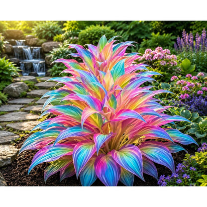 95Pcs Rainbow Hosta Flower Seeds Perennial Shade Garden Plants For Outdoor