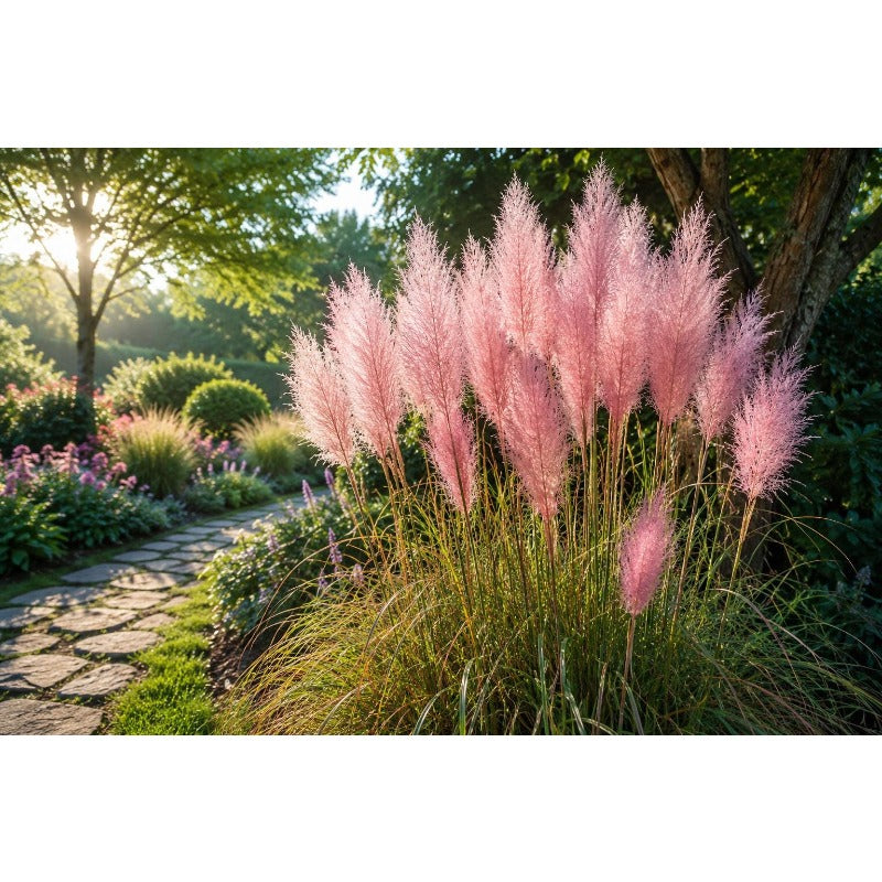 1000pcs Ornamental Grass Garden Charm from Vigorous Pampas Grass Seeds for Planting