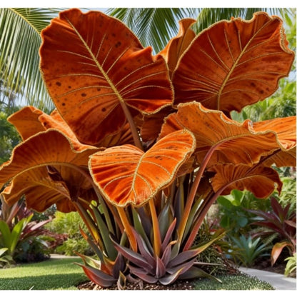 100pcs Elephant Ear seeds for Rich Green Display, Backyard Garden Design