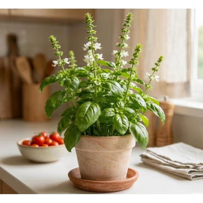500pcs Basil Seeds Effortless Cultivation fit small and medium patio and garden landscape layout demands