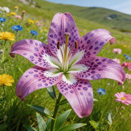 100pcs Lily seeds for Planting – Fragrant Pink & White Oriental Lily Flowers – Hardy Perennial Summer Blooms – Large Showy Garden