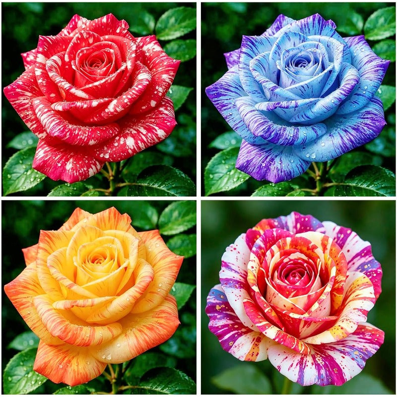 150pcs Mix Color Rose Seeds for Plantng- Heirloom Non-GMO Flower Seeds for Garden Blooms