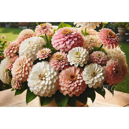 188Pcs Straightforward To Grow With Attractive Textured Blooms Zinnia Seeds Add Visual Interest To Flat Garden Layouts