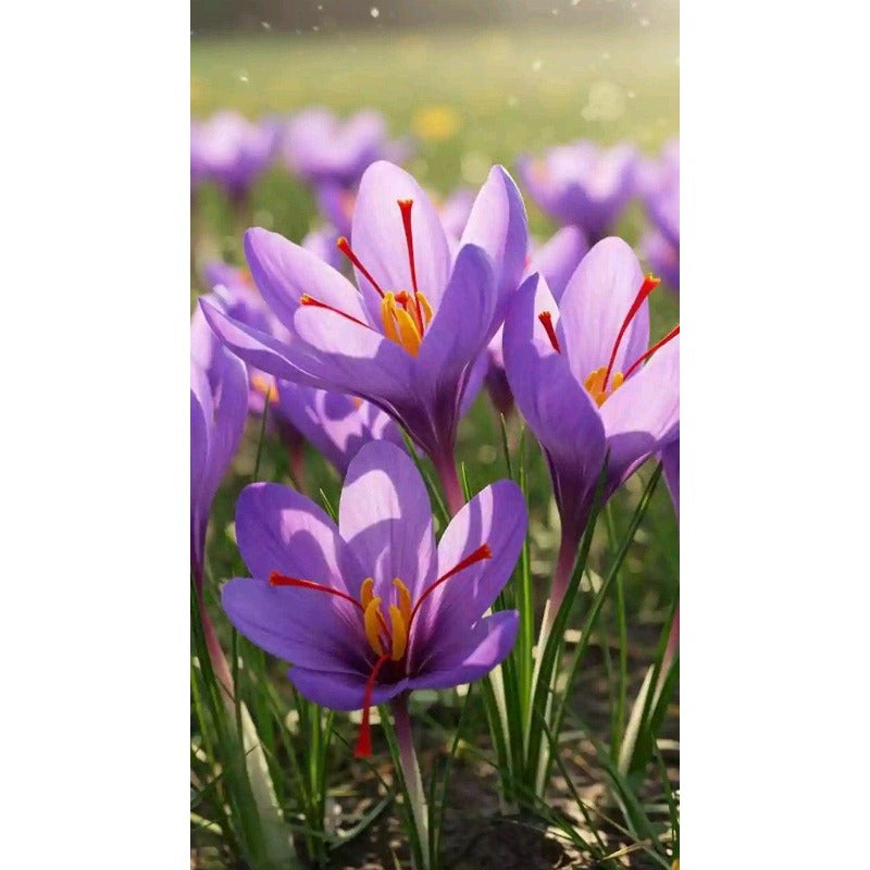 98Pcs Saffron Crocus Sativus Seeds Fall Blooming Purple Flower Beauty