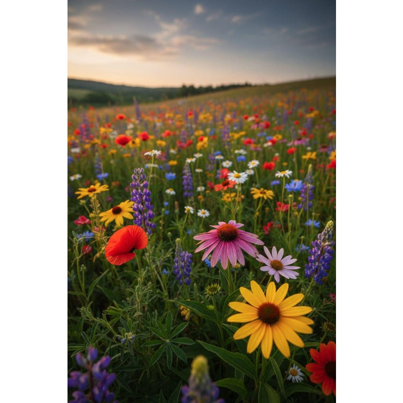900Pcs Mix Wildflower Seeds simple to grow for yard blank filling, wild garden styling and large leisure space layout