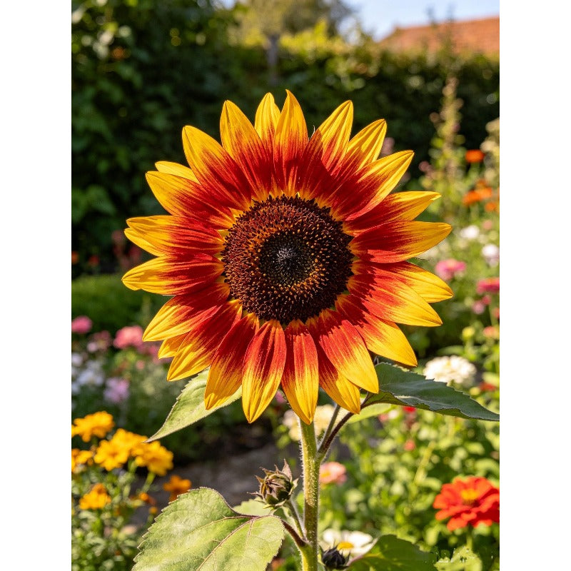100pcs Mixed Color Ornamental Sunflower Seeds-Multi Chocolate Yellow Burgundy Bicolor Annual Flowers For Garden & Cut Flower