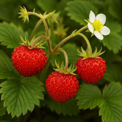298Pcs Beginner Preferred Wild Strawberry Seeds for planting in quiet courtyards, shaded beds and terrace edge spaces