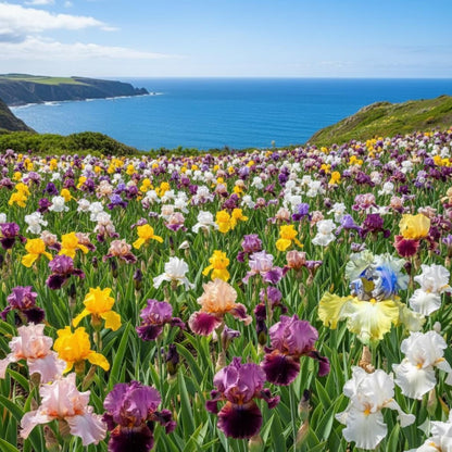 100pcs Mixed Color Iris Seeds Perennial Iris Flowers | Autumn Bloom Garden Plant