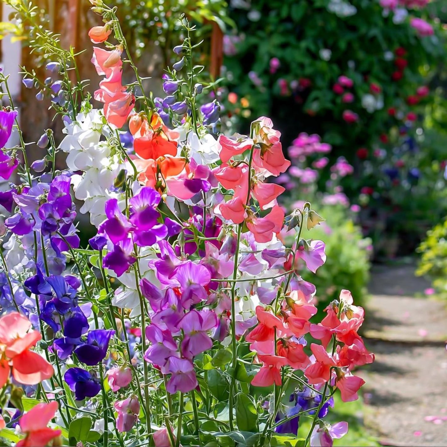 37Pcs Sweet Pea Seeds Quick To Sprout Create Full Climbers For Lush Garden Coverage