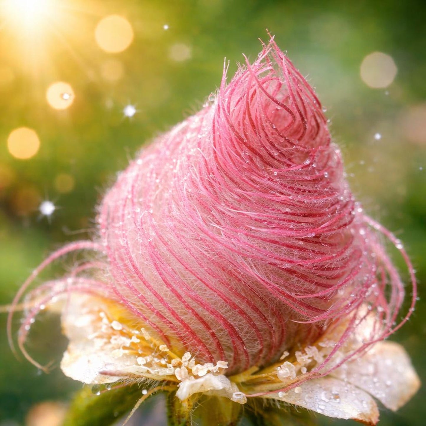 98Pcs Prairie Smoke Seeds Simple to Cultivate form tight low mounded clumps with elegant feathery layered structure for garden and rock yard embellishment