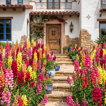 1000 Mixed Snapdragon Seeds for Colorful Garden Flower Planting Easy Long Blooming Flowers