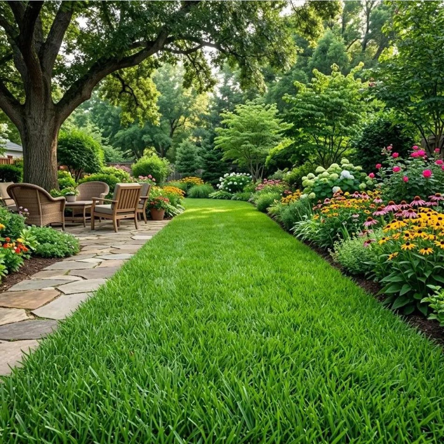 480Pcs Effortless Growing Grass Seeds suitable for casual lawn planting and long term large area ground cover layout