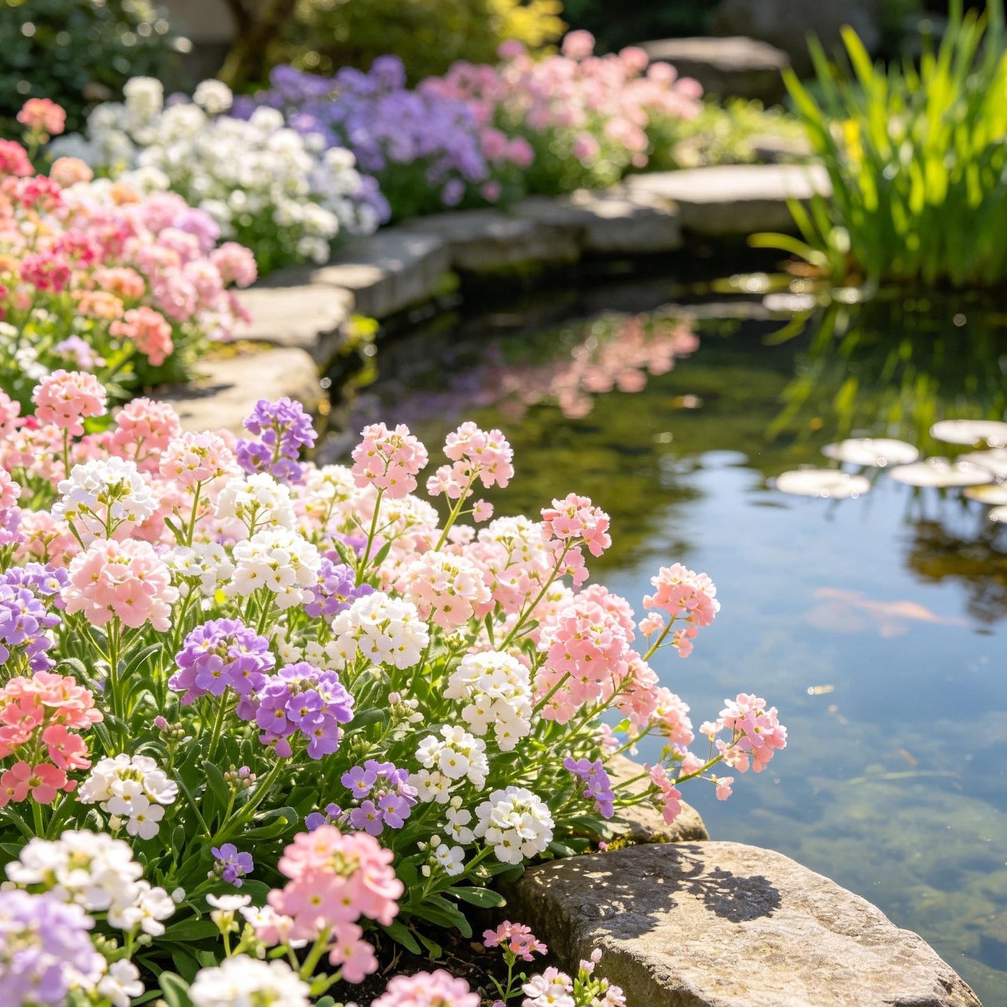 1000 Mixed Alyssum Seeds Fragrant Multi Colored Annual Flowers For Romantic Spilling Ground Cover