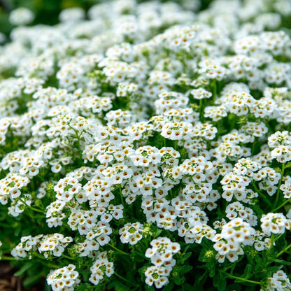 Carpet of Snow Sweet Alyssum 1000 Seeds | White Fragrant Ground Cover