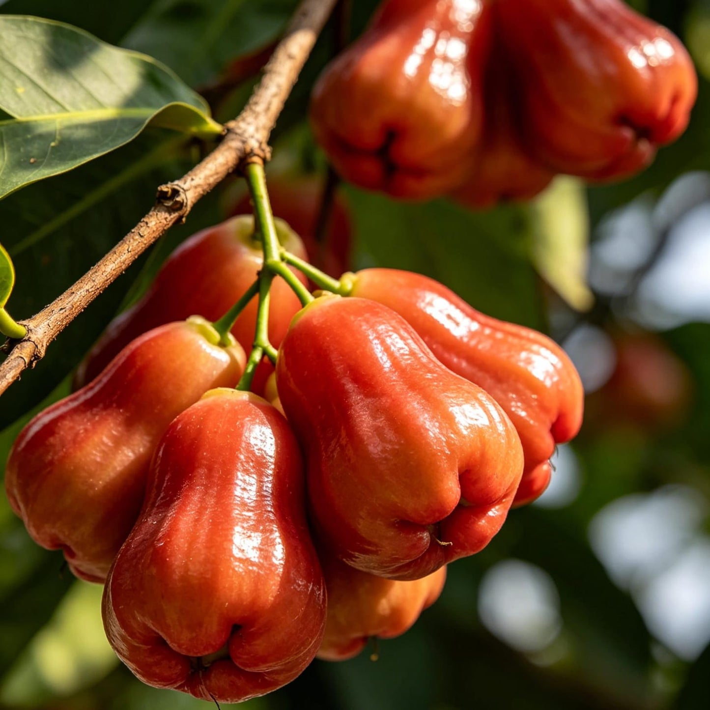 100Pcs Red Wax Apple Seeds Sweet Tropical Fruit Tree