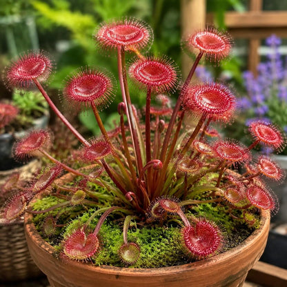296Pcs Venus Flytrap Seeds for Carnivorous Garden Plants Red Trap Carnivorous Seed Pack for Indoor Outdoor Growing