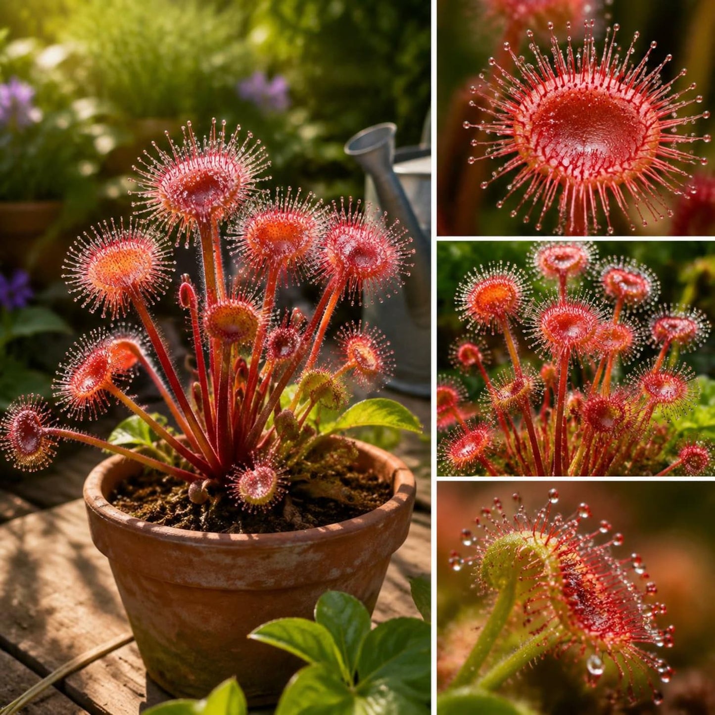296Pcs Venus Flytrap Seeds for Carnivorous Garden Plants Red Trap Carnivorous Seed Pack for Indoor Outdoor Growing