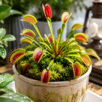 300Pcs Venus Flytrap Seeds for Indoor Outdoor Growing Red Traps Natural Predator Garden