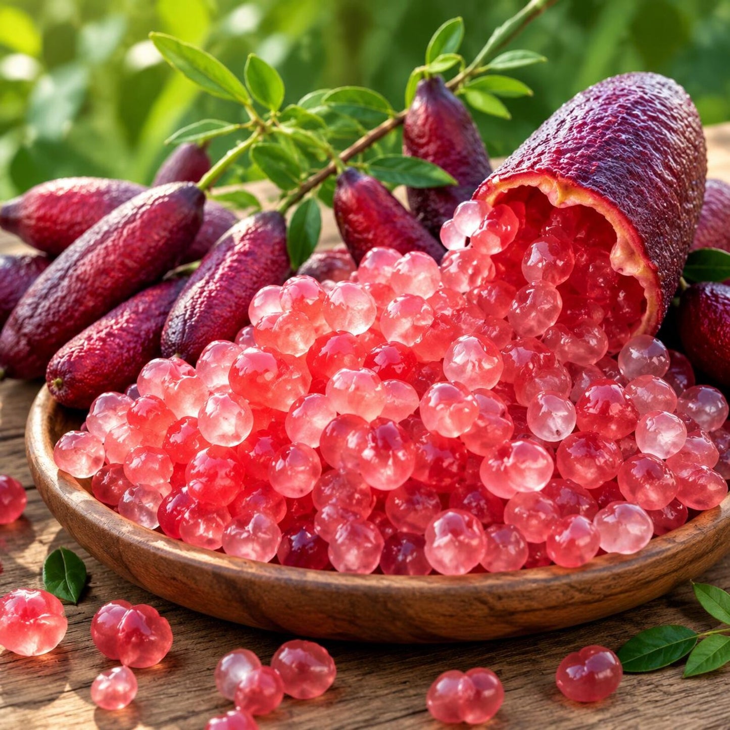 30Pcs Hardy Finger Lime Seeds Adapt To Full Sun And Light Shade In Residential Gardens