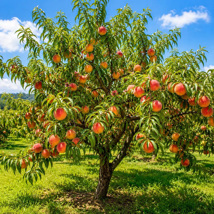 Peach Tree Seeds 10Pcs Heirloom for Planting Grow Your Own Juicy Sweet Peaches