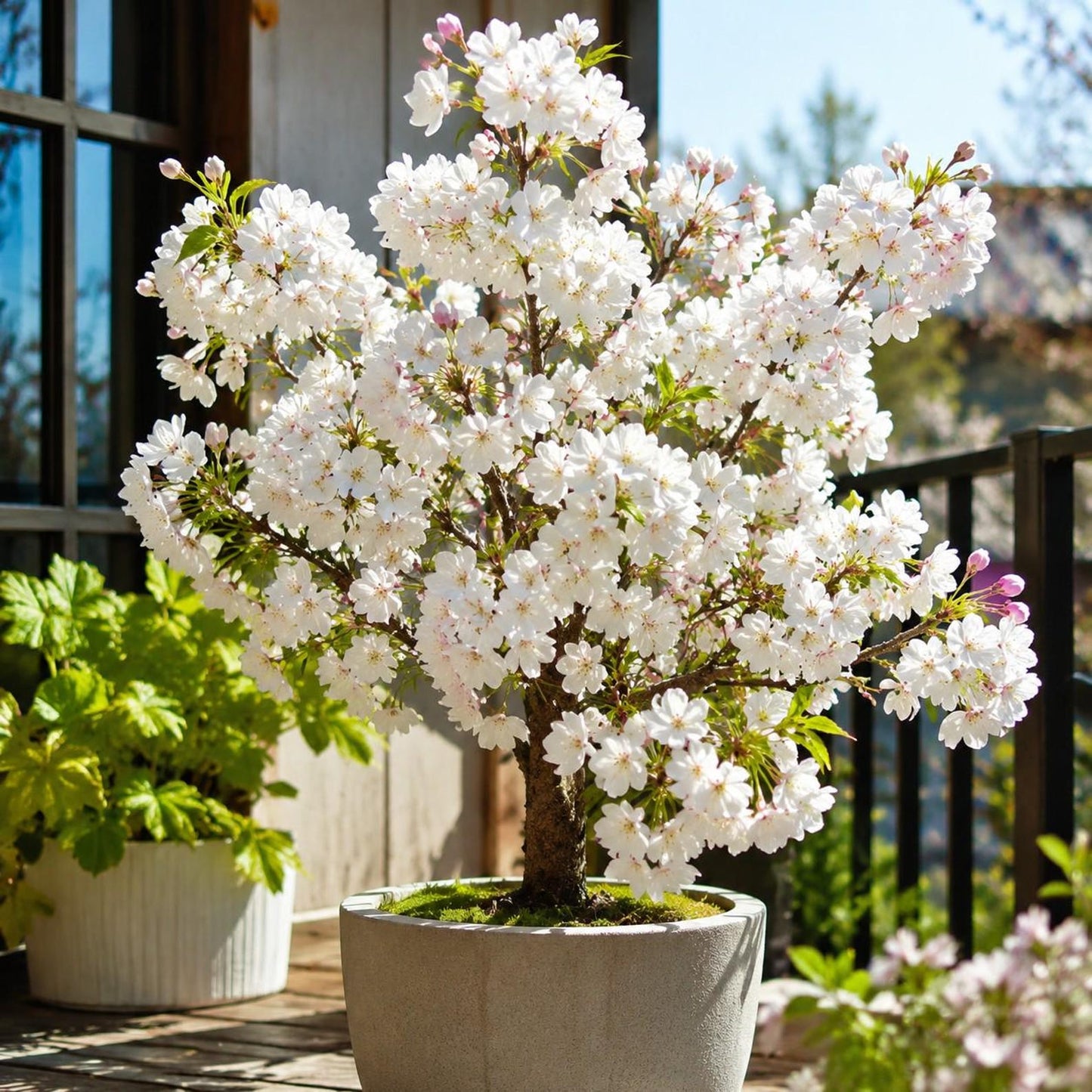 29Pcs Cherry Blossom Tree Seeds Garden Flower Seeds for Outdoor Yard Patio Container, Fragrant White Pink Blooms