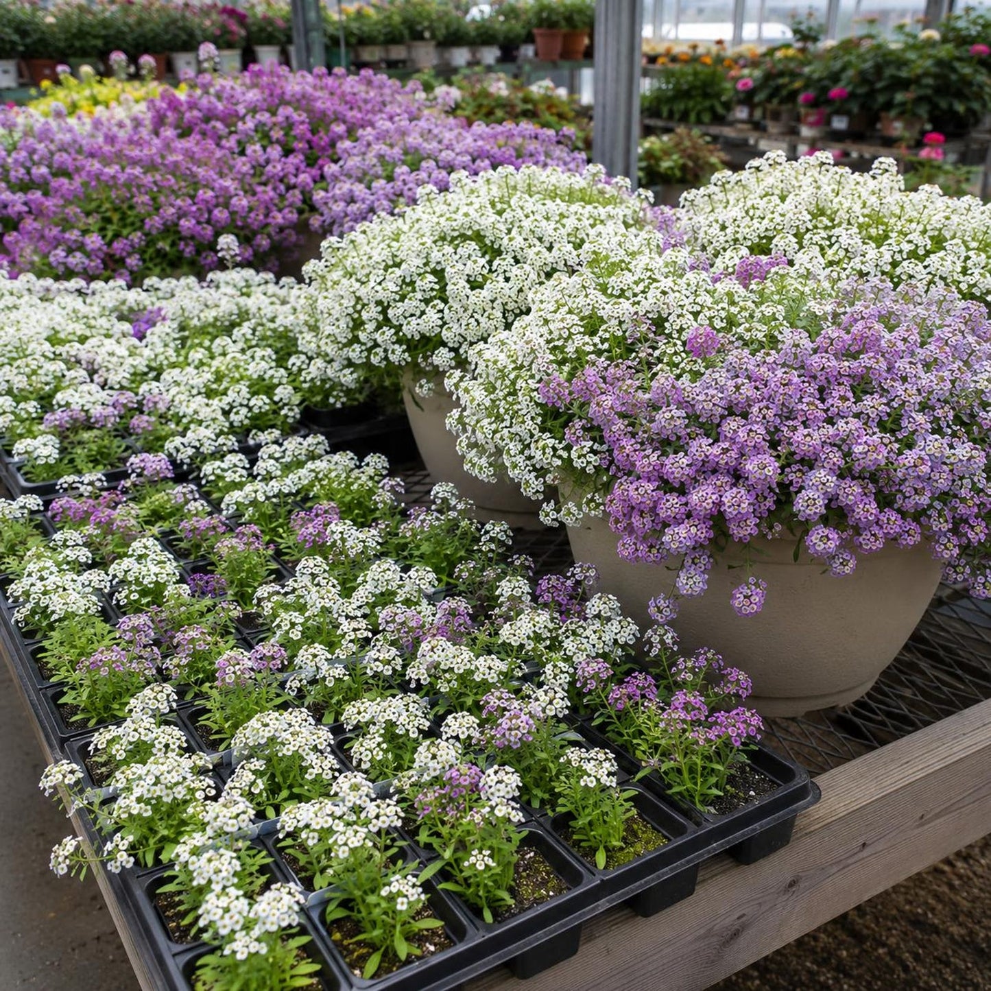 1000pcs Fragrant Sweet Alyssum Seed Pack Outdoor Landscape Planting
