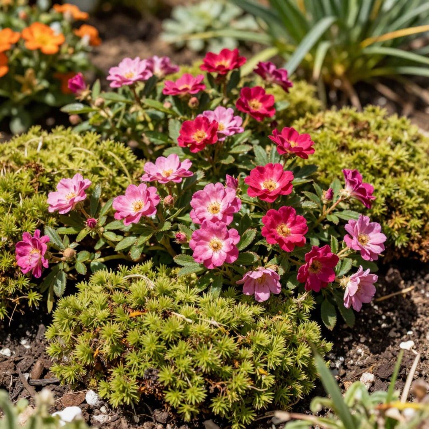 1000pcs Mixed Moss Rose Flower Seeds Ground Cover | Heat Tolerant Heirloom Garden Flowers