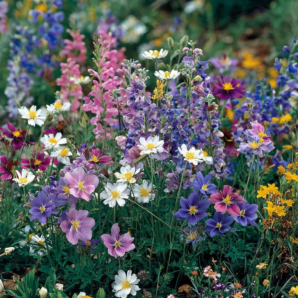 1000Pcs Mix Wildflower Seeds possess tough resilient mixed growth traits for stable long lasting natural landscape effect