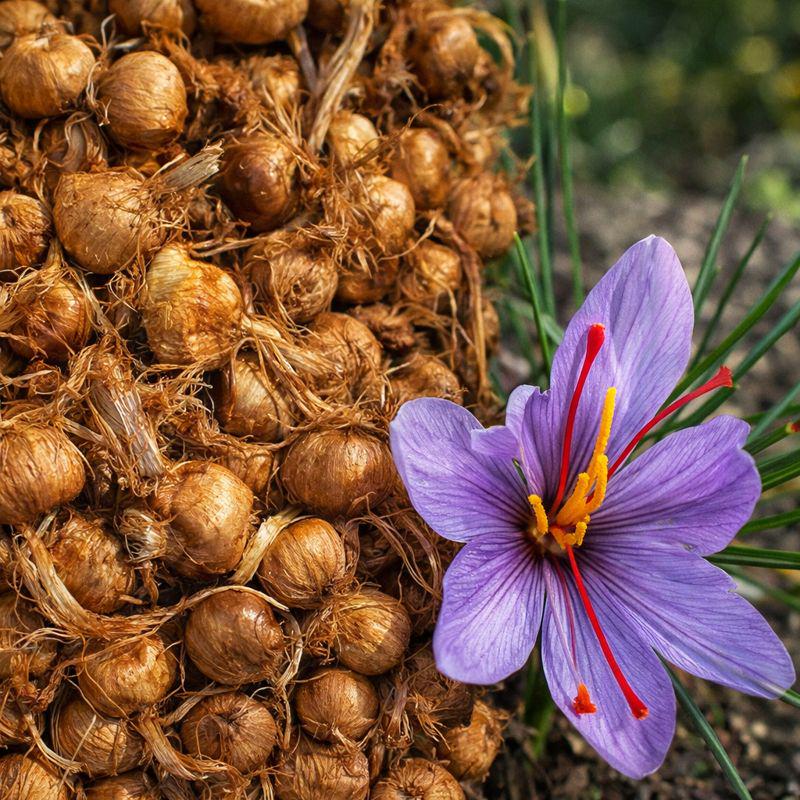100pcs Quick Growing Cold Tolerant Plants with Saffron Seeds for Yard Planting