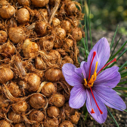 100pcs Quick Growing Cold Tolerant Plants with Saffron Seeds for Yard Planting