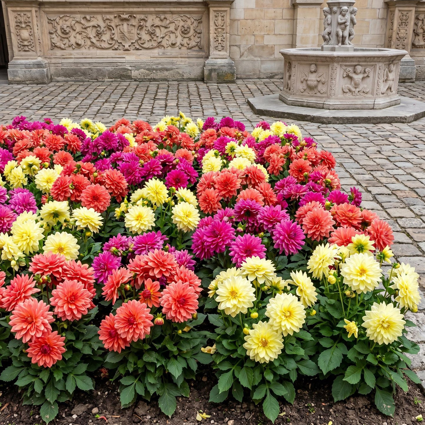 100pcs mixed dahlia seeds, beautiful garden flowers, vibrant colors, easy to grow, non-GMO perennial, garden gift.
