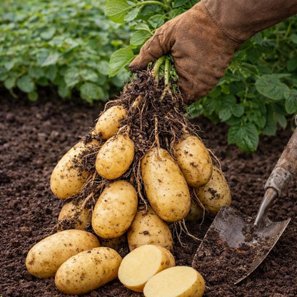 200Pcs Beginner Preferred Potato Seeds for planting in sunny backyard beds, open garden plots and terrace cultivation edges