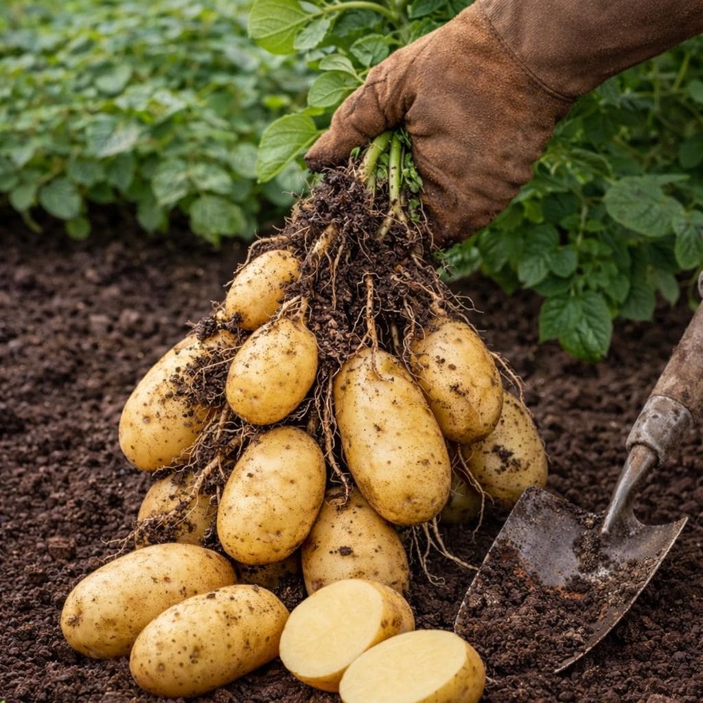 200Pcs Beginner Preferred Potato Seeds for planting in sunny backyard beds, open garden plots and terrace cultivation edges