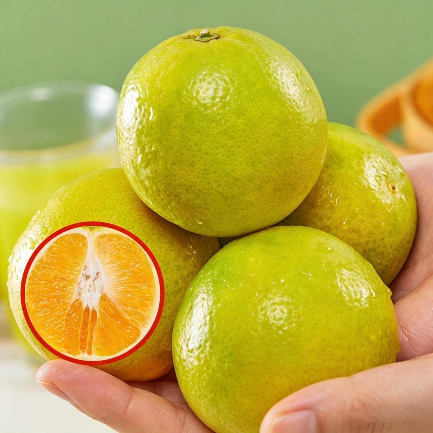 50pcs Sugar Orange Tree seeds Sweet Citrus Fruit for Outdoor Gardens, Container Growing