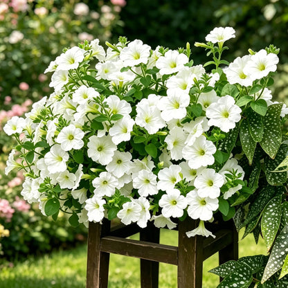 3000pcs White Petunia Seeds, Cut Flowers, Home Garden, Flower Seeds, Heirloom & Non-GMO, Easy to Grow