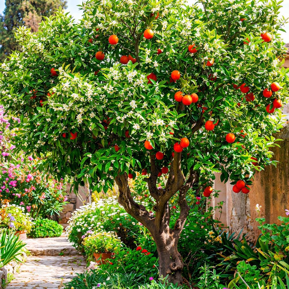 50pcs Orange Tree Seeds Easy To Grow For Home Garden Planting Ornamental Garden Tree