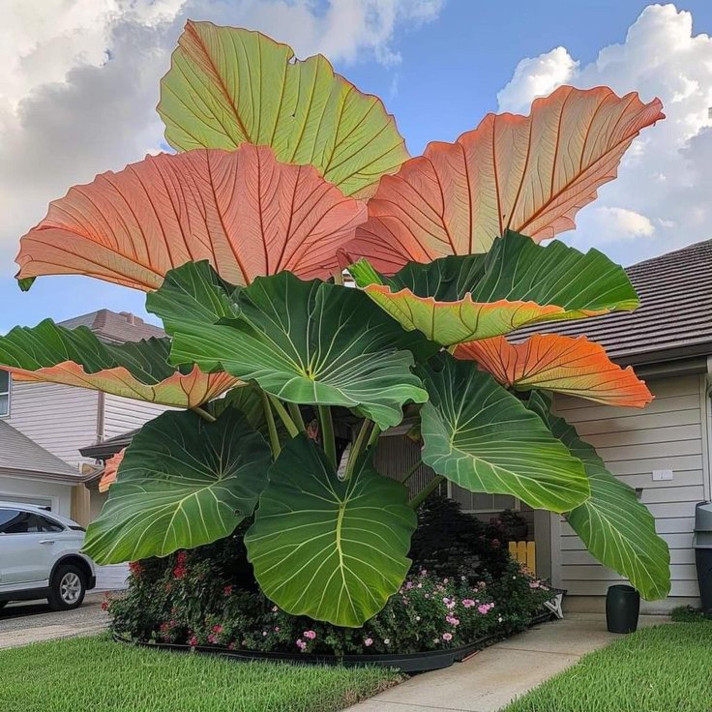 82Pcs Elephant Ear Seeds Perfect for beginner sowing adapt well to open ground placement and large landscape bed cultivation