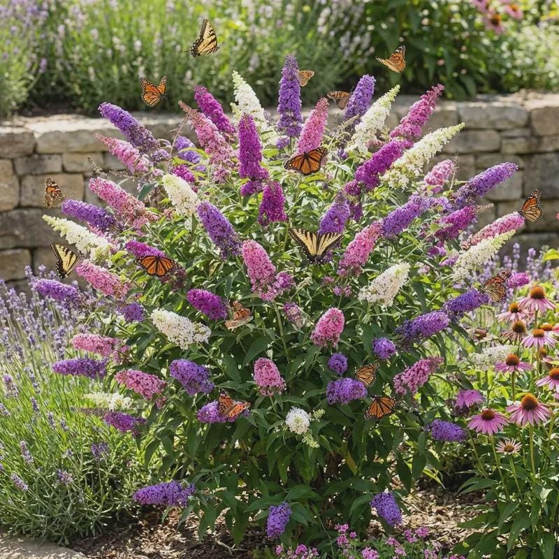 299Pcs Butterfly Bush Flower Seeds for Planting Outdoor Flower Plant Garden Home Ornamental