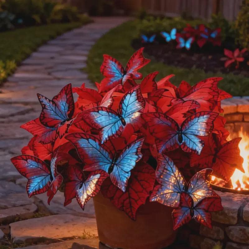 200Pcs Butterfly Begonia Hosta Seeds for Shaded Gardens, Borders, Walkways & Under Trees, Easy to Grow